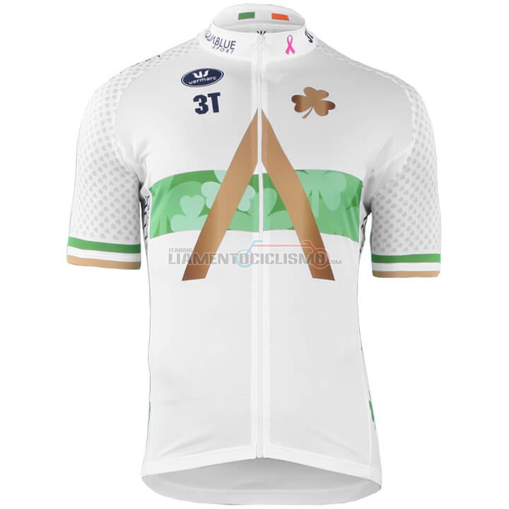 2018 2019 Abbigliamento Ciclismo Aqua Blue Sport Campione Irlanda Manica Corta 2018